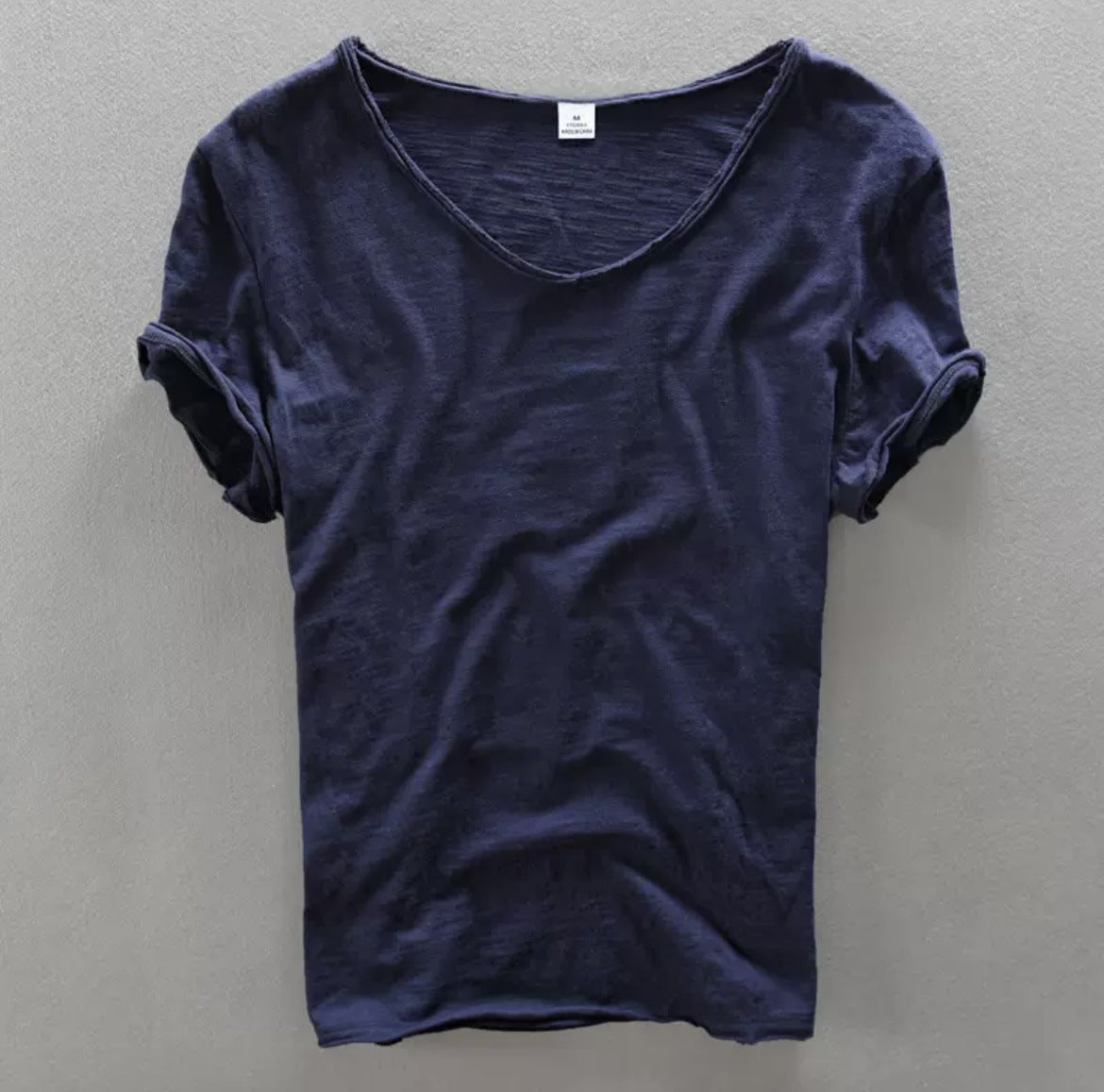 Herren T-Shirt V-Ausschnitt Leicht Baumwolle