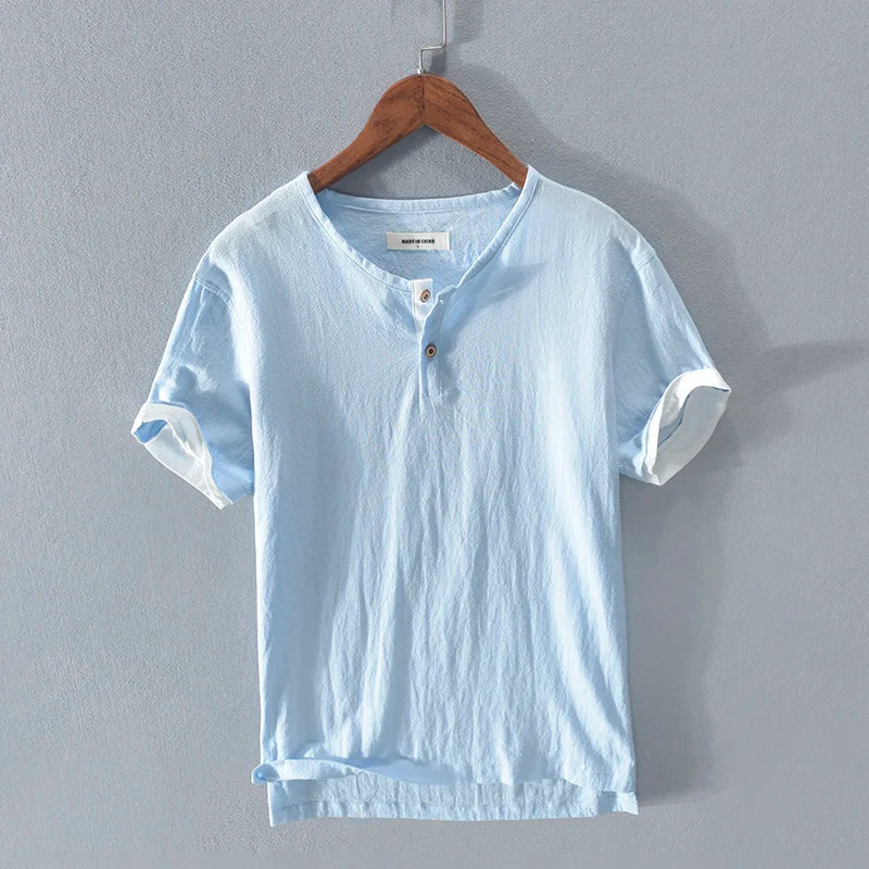 Herren T-Shirt Sommer Leicht Baumwolle
