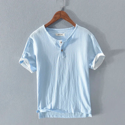 Herren T-Shirt Sommer Leicht Baumwolle