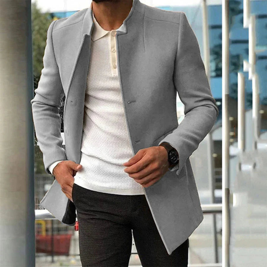 Herren Blazer Einreihig Woll Blazerjacke