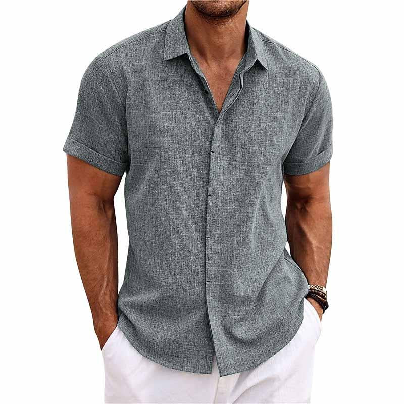 Herren Hemd Kurzarm Freizeitshirt
