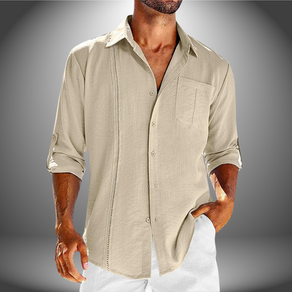Herren Poloshirt Langarm Leicht