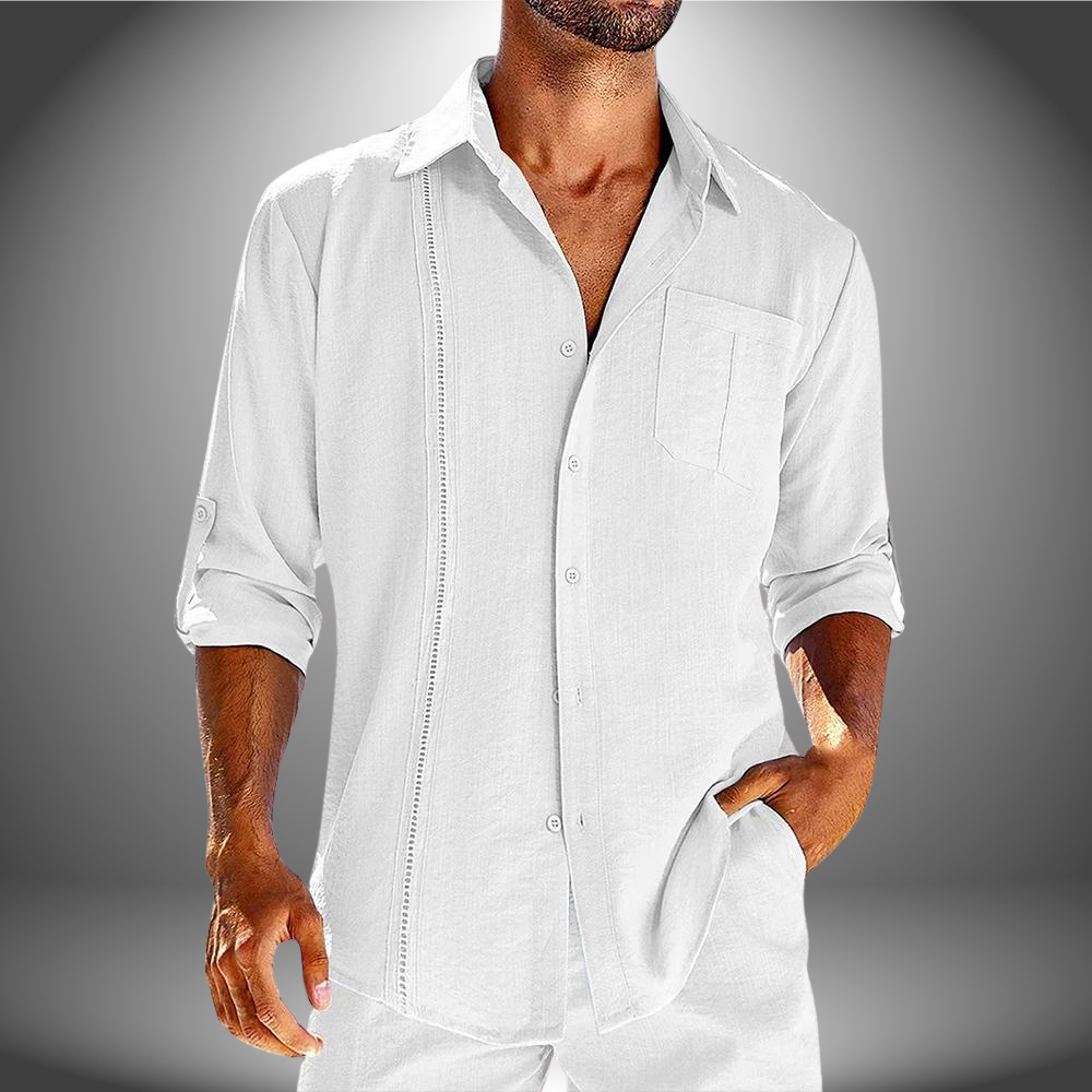 Herren Poloshirt Langarm Leicht