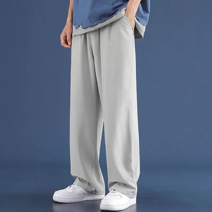 Herrenhosen Bequem Loose Fit Straight Leg Jogger - IdealeKleiden