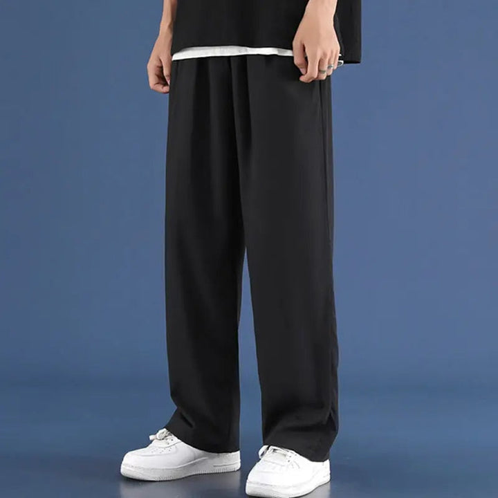 Herrenhosen Bequem Loose Fit Straight Leg Jogger