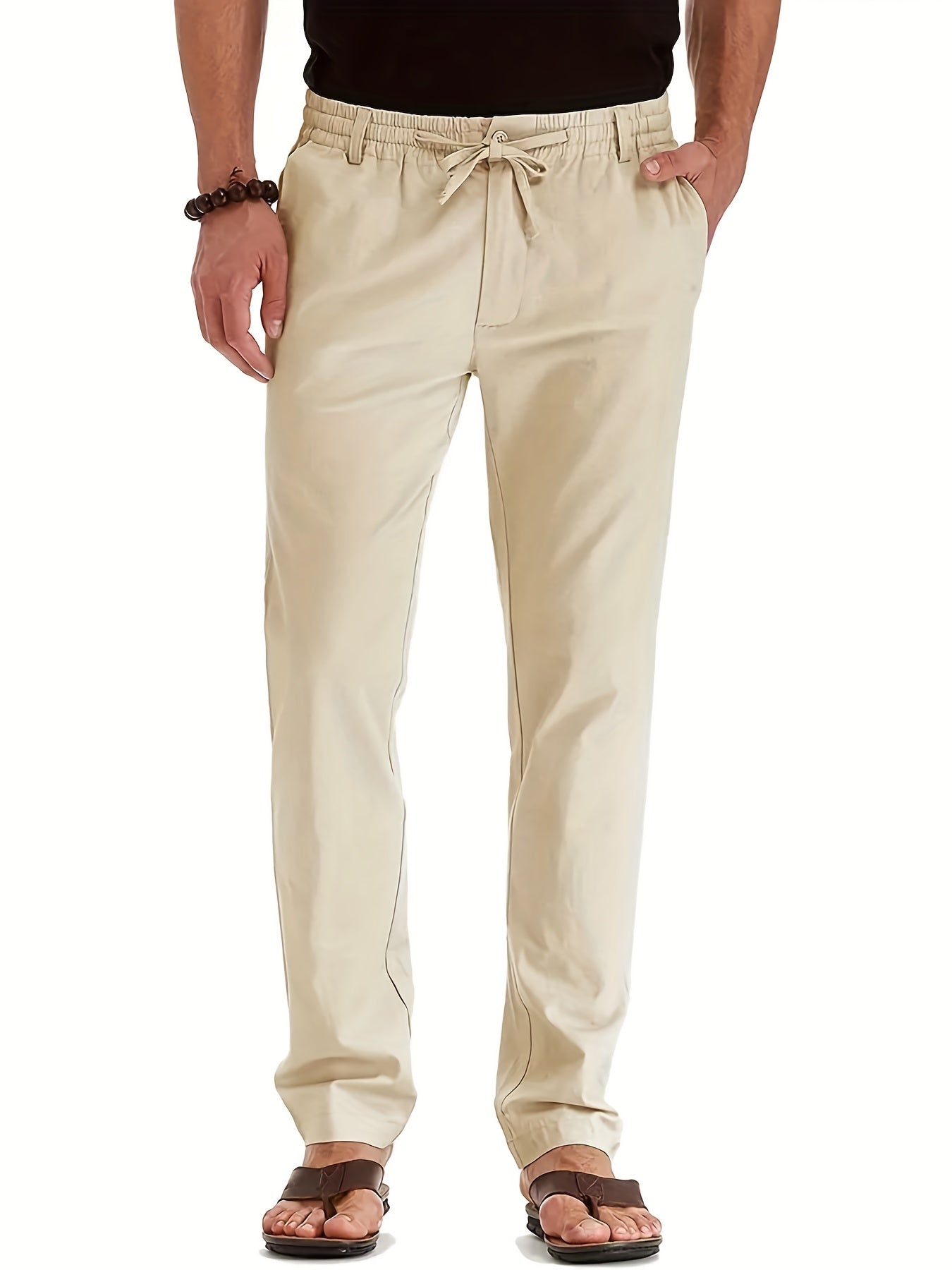 Elastische Herren-Chinos Slim Fit Baumwolle