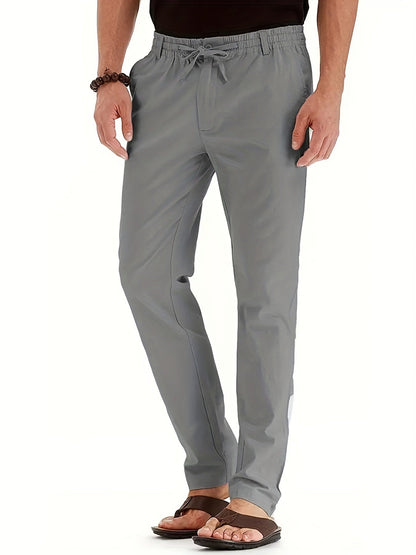 Elastische Herren-Chinos Slim Fit Baumwolle