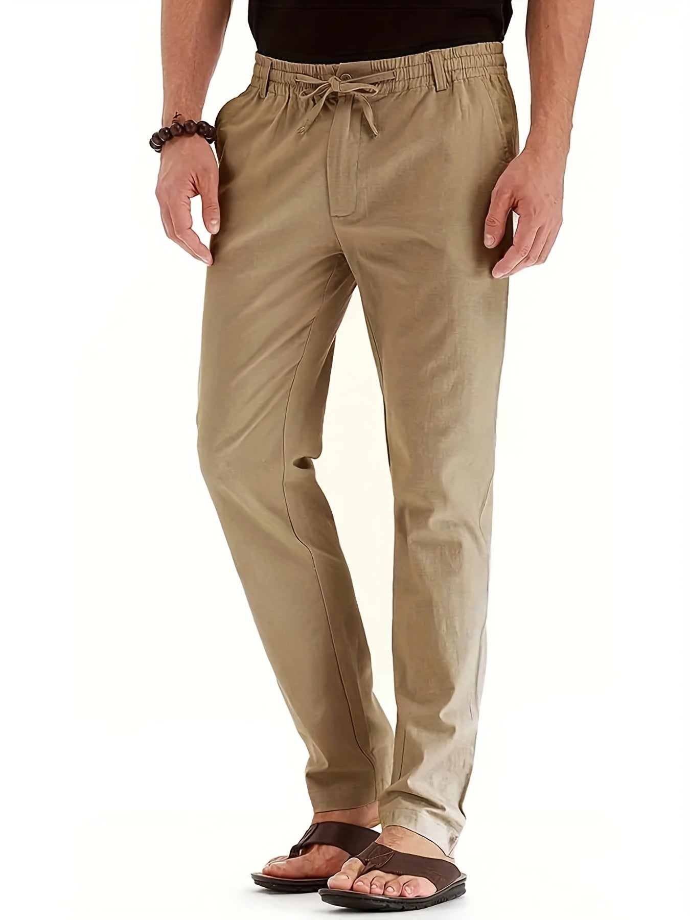 Elastische Herren-Chinos Slim Fit Baumwolle
