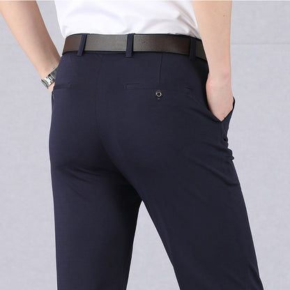 Herren Anzughosen Slim Fit Stretch