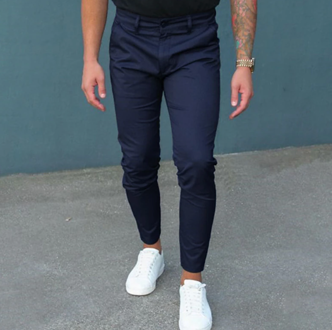 Herrenhosen Slim Fit Stretch Hosen