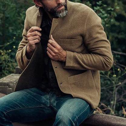 Herren Strickjacke Warm Wolle Herbst