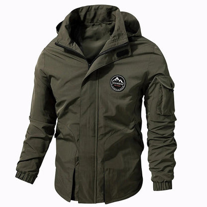Herren Outdoorjacke Wasserdicht Kapuze