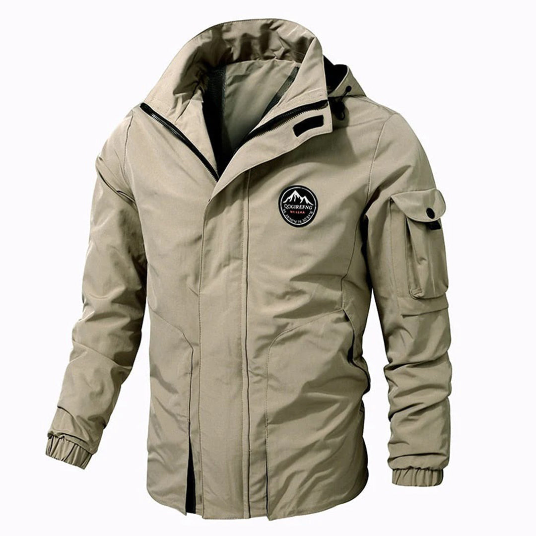 Herren Outdoorjacke Wasserdicht Kapuze