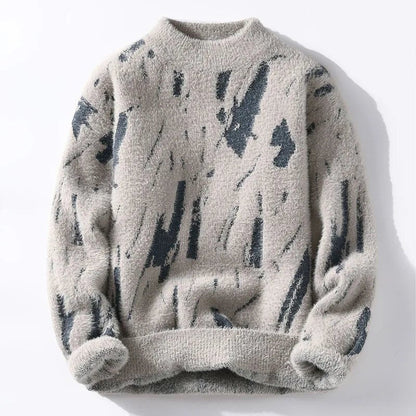 Herren Strickpullover Warm Flauschig Winter