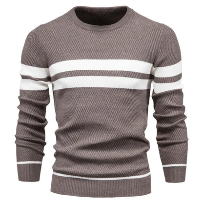 Herren Pullover Rundhals Modern Strick