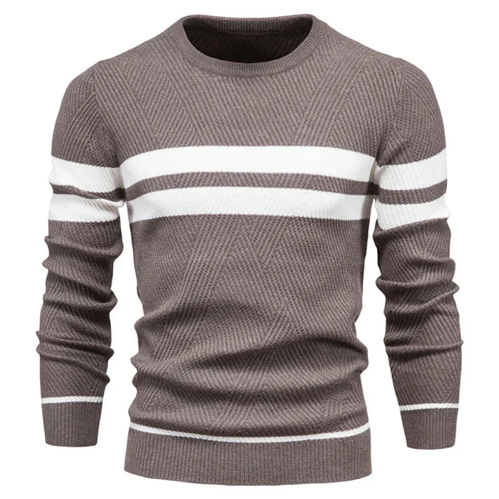 Herren Pullover Rundhals Modern Strick