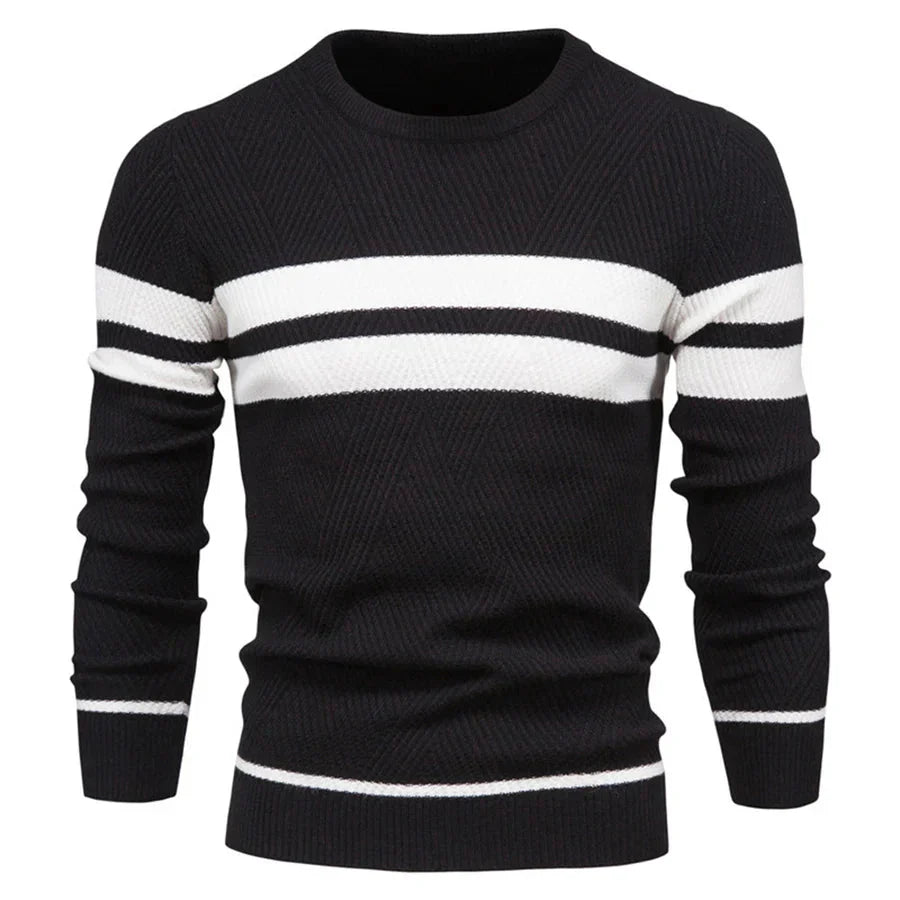 Herren Pullover Rundhals Modern Strick