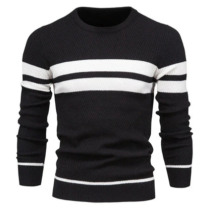 Herren Pullover Rundhals Modern Strick