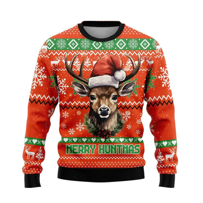 Weihnachtspullover Reh-Design Warm & Gemütlich