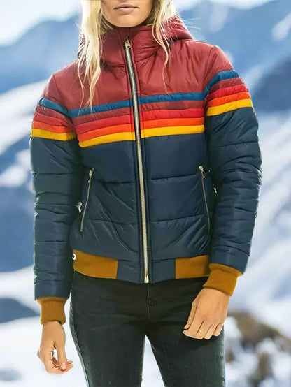 Damen Wintermantel Plüschjacke Warm