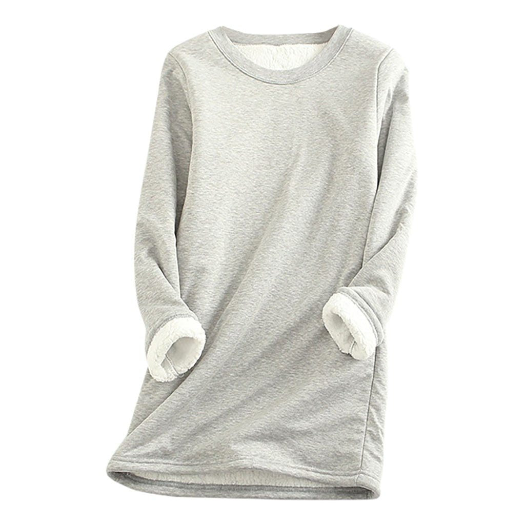 Damen Fleecepullover Weich und Warm