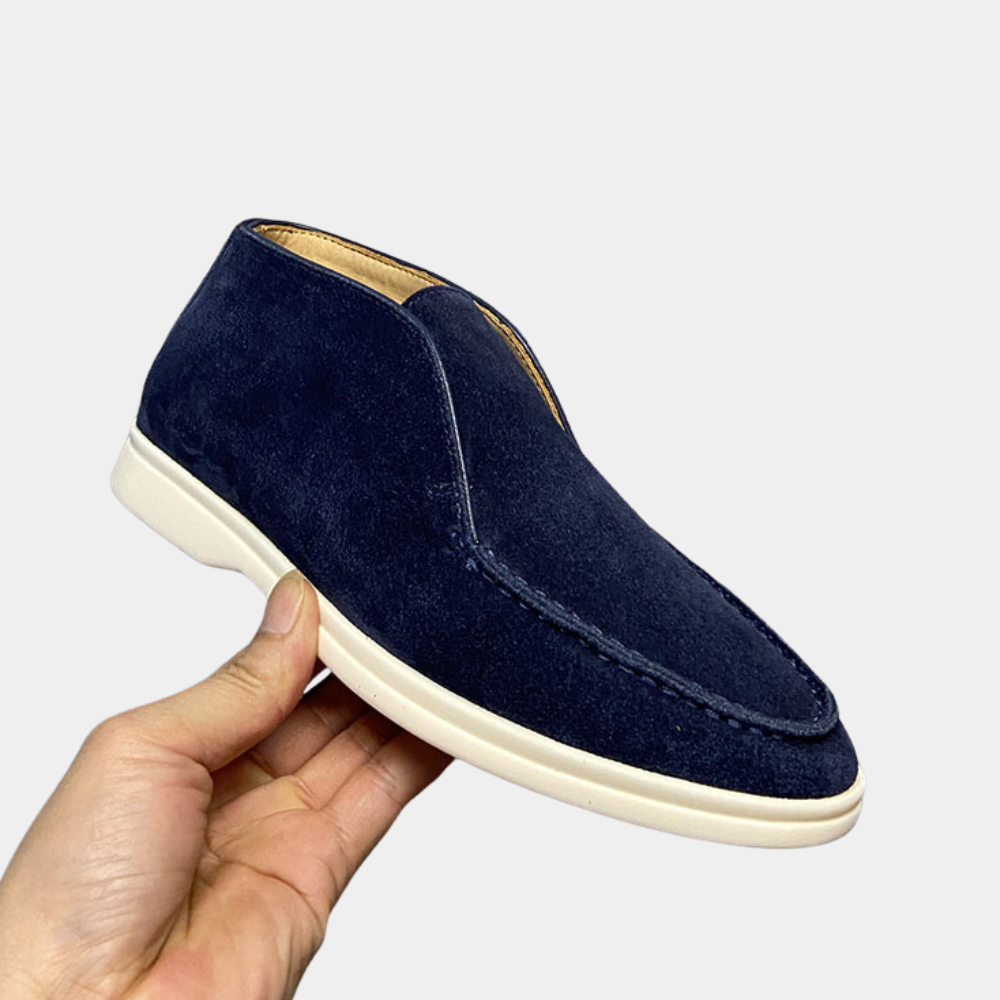 Bequeme Herren Loafer Schuhe Wildleder Optik