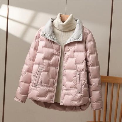 Stylische Steppjacke Damen Kragen