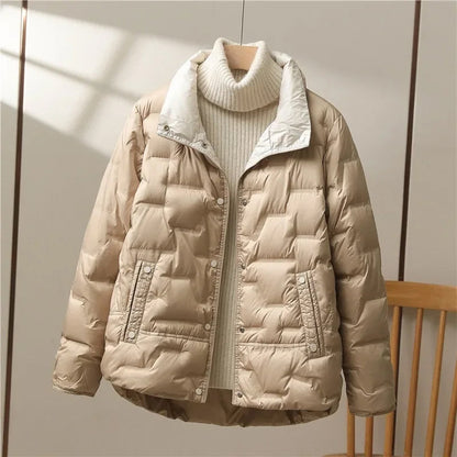 Stylische Steppjacke Damen Kragen