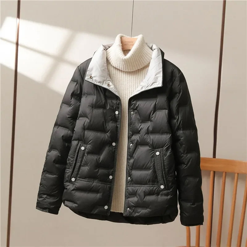Stylische Steppjacke Damen Kragen