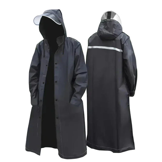 Wasserfeste Regenjacke Schwarz Damen Herren - IdealeKleiden