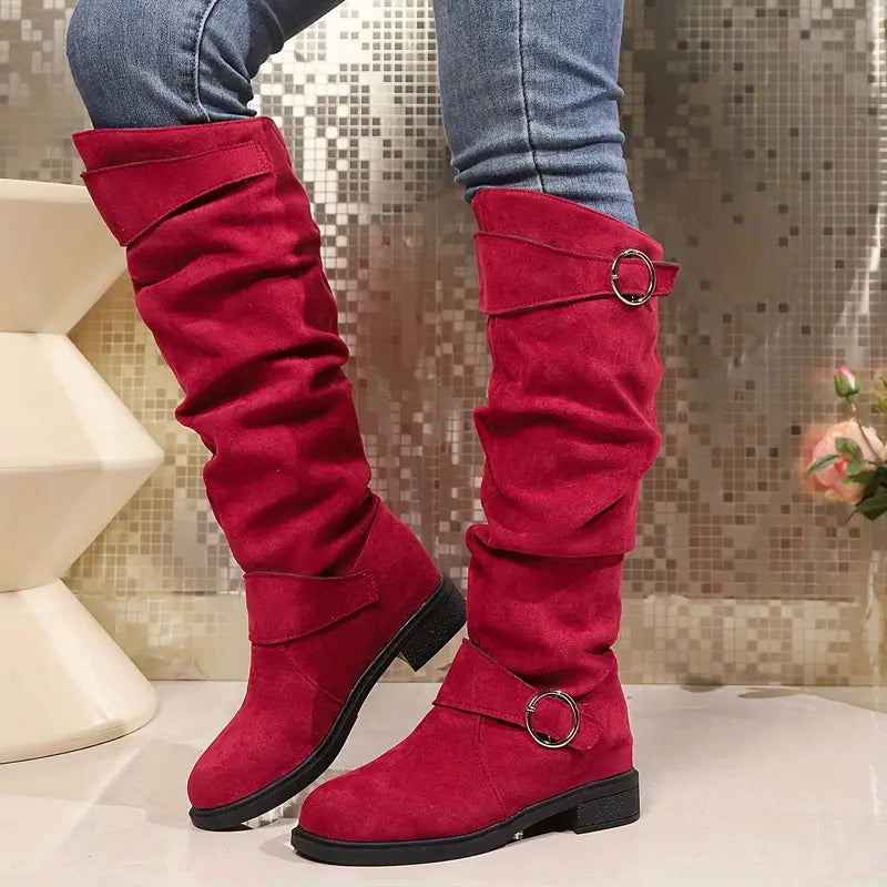 Modische Damenstiefel mit robuster Sohle für den Alltag