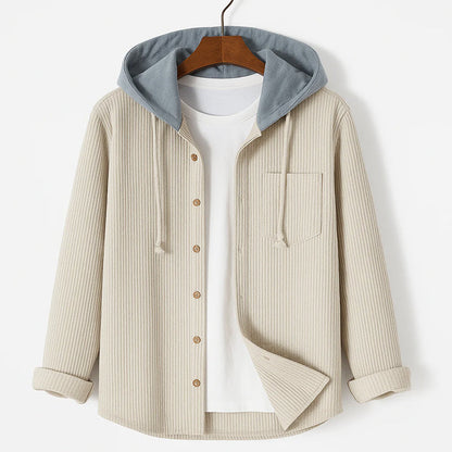 Herren Corduroy Overshirt Modern Schnitt