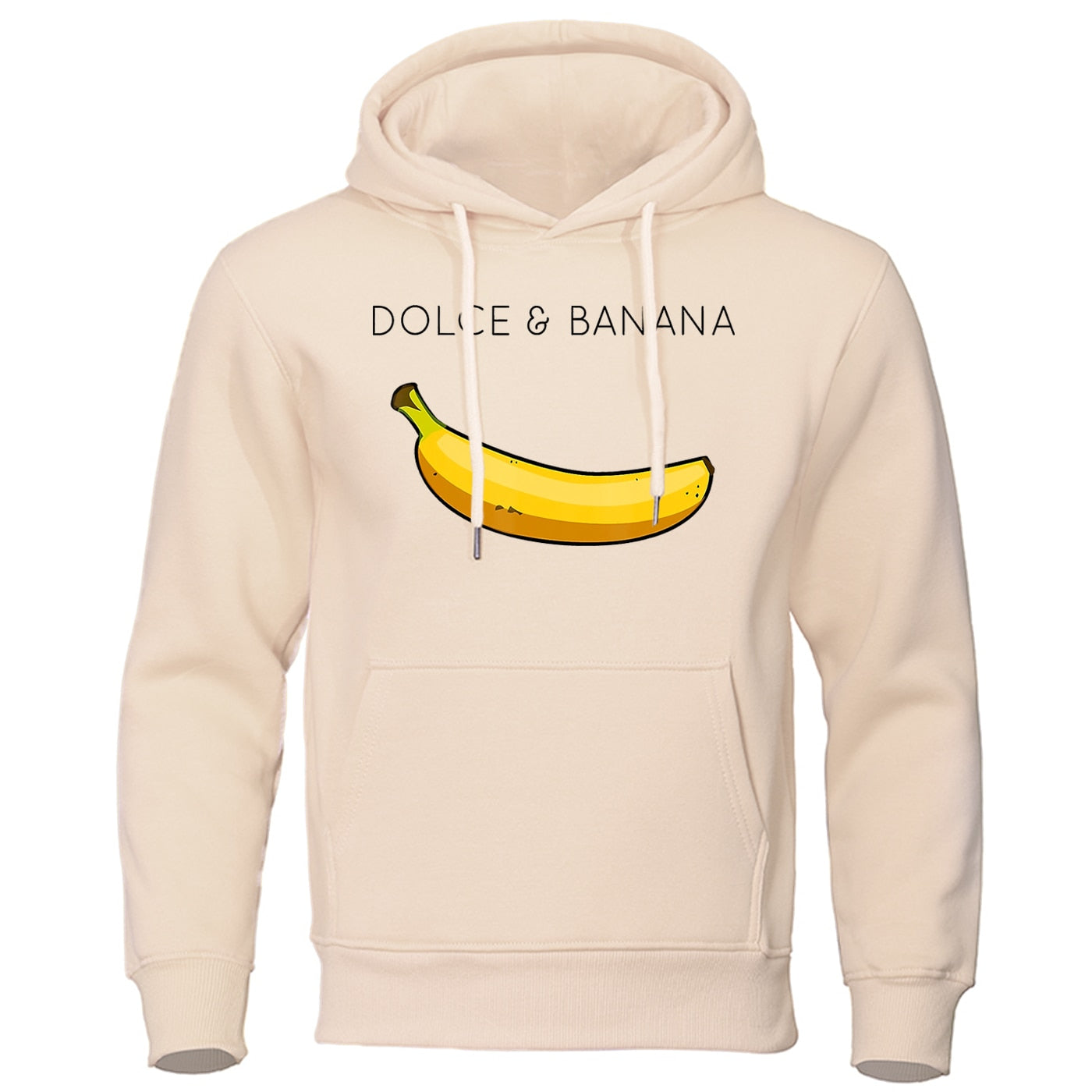 Herren Hoodie mit Känguru Tasche Bananen Design