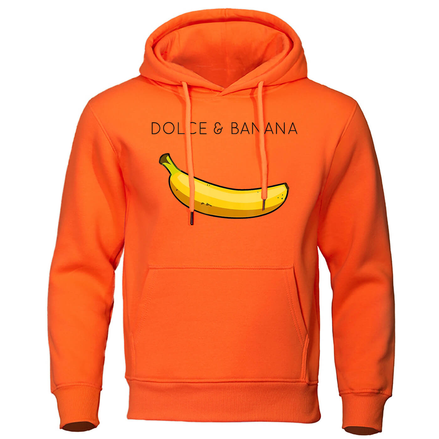 Herren Hoodie mit Känguru Tasche Bananen Design