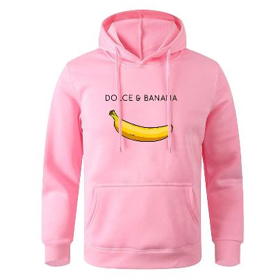 Herren Hoodie mit Känguru Tasche Bananen Design