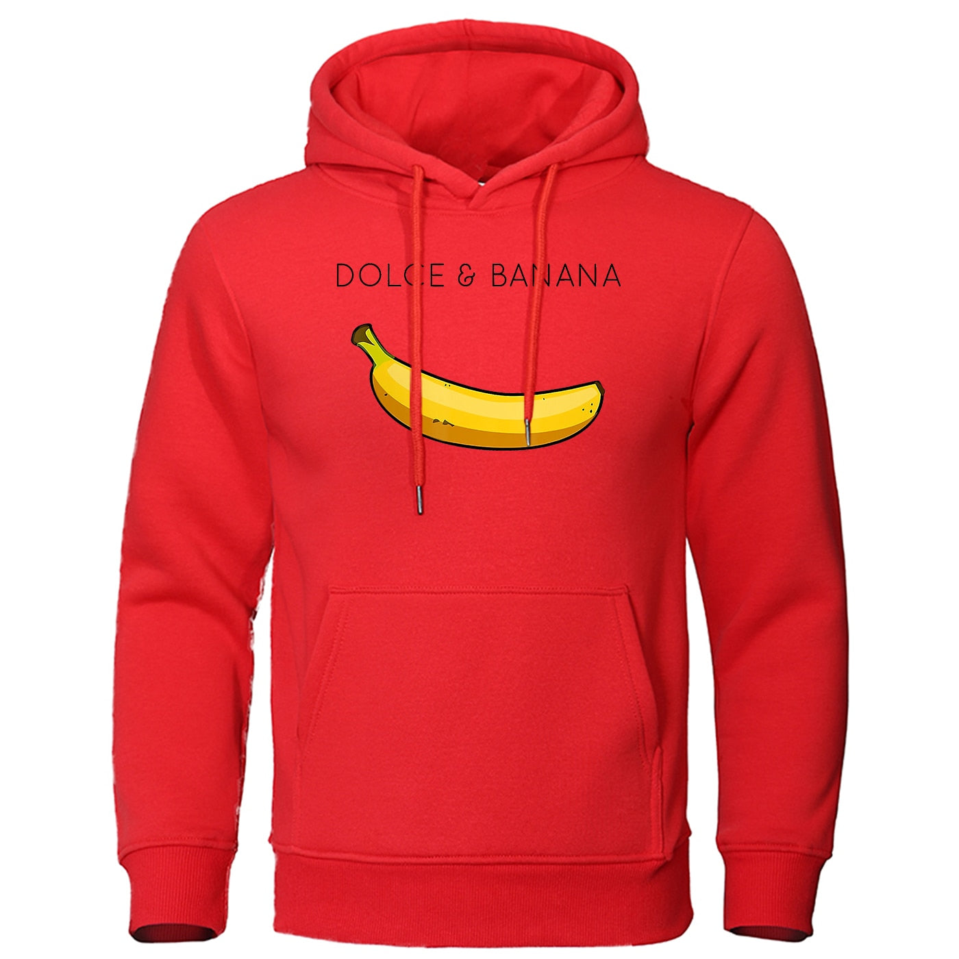 Herren Hoodie mit Känguru Tasche Bananen Design