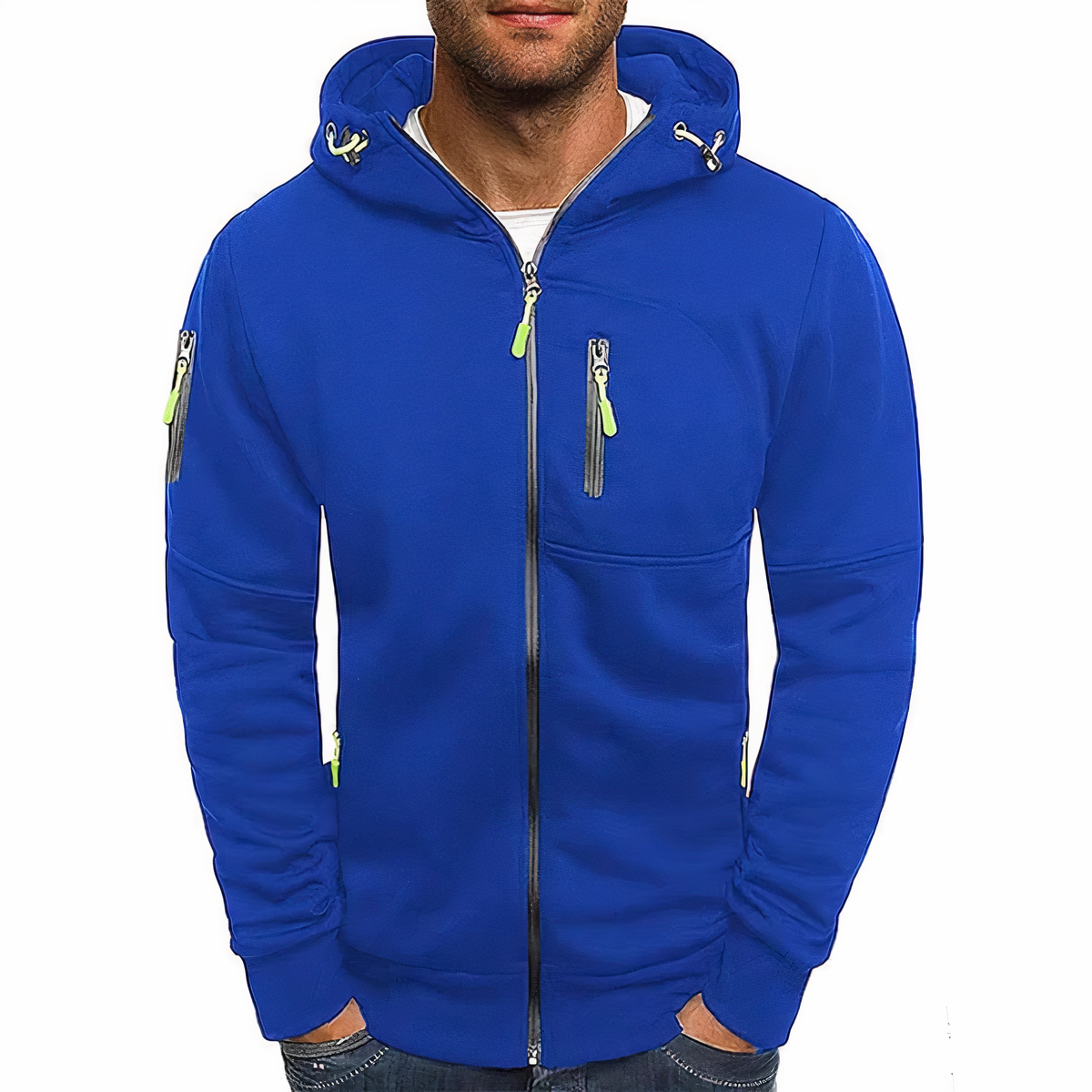 Klassische Herren Hoodie Kapuze Langarm