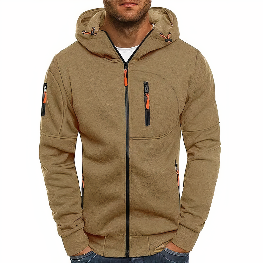 Klassische Herren Hoodie Kapuze Langarm