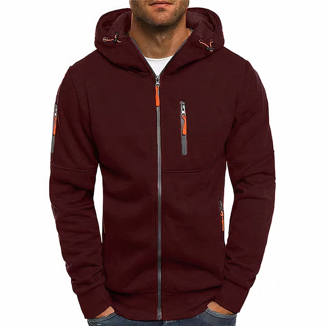 Klassische Herren Hoodie Kapuze Langarm