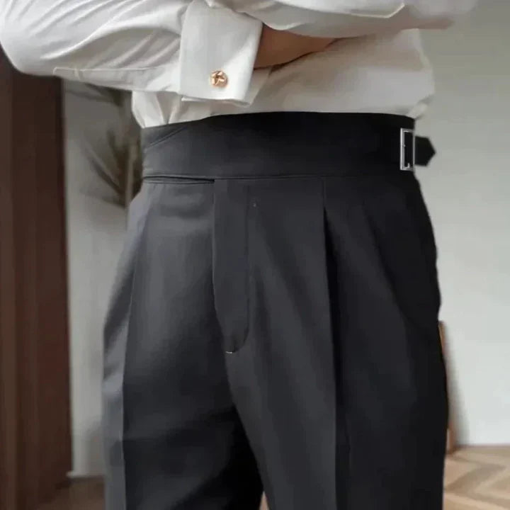 Herrenhose Klassisch Mit Schnallen