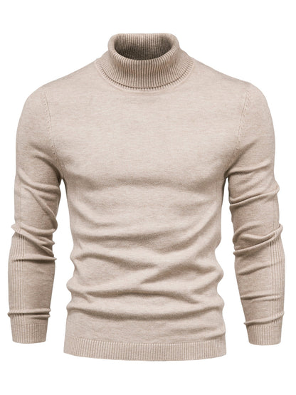 Herren Rollkragenpullover Merinowolle Modern Warm - IdealeKleiden