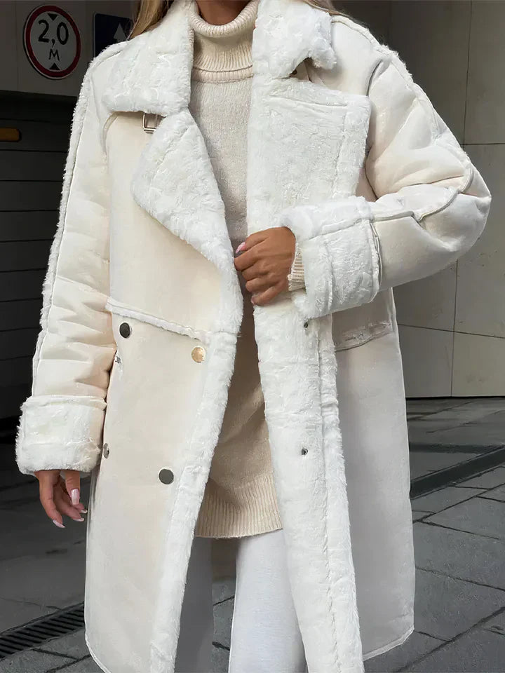 Warmes Frauenmantel Winddicht Teddylook
