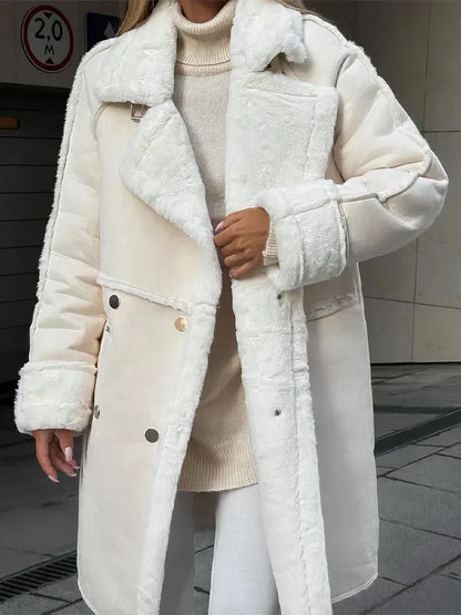 Warmes Frauenmantel Winddicht Teddylook