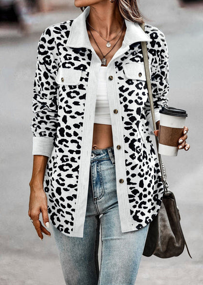 Damen Übergangsjacke Leoprint Stylish