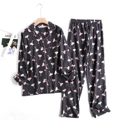 Damen Pyjama Set Bunt Gemütlich