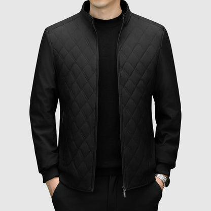 Herren Steppjacke Vollzip - Modernes Brustdesign