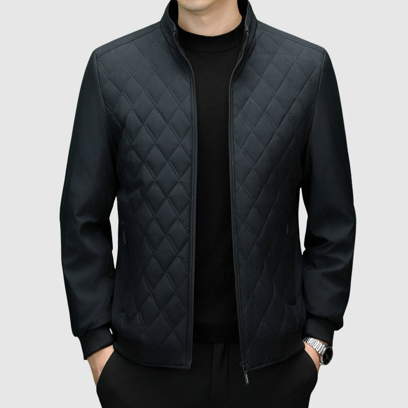 Herren Steppjacke Vollzip - Modernes Brustdesign
