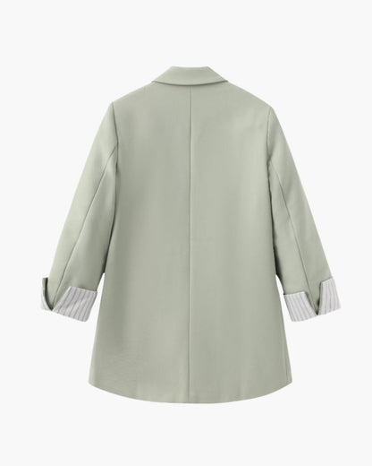 Sommerblazer Damen Oliv Grün Elegant