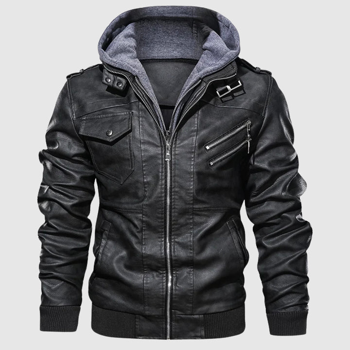 Motorrad Lederjacke Biker Style Schutz
