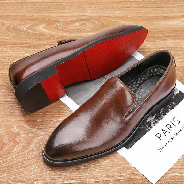 Herren-Hausschuhe Rot Elegant Slipper - IdealeKleiden